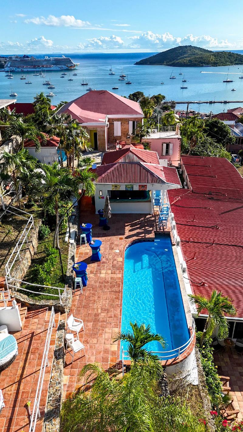 The Mary Anne Boutique Hotel overlooks the Charlotte Amalie Harbor - photo © The Mary Anne Boutique Hotel