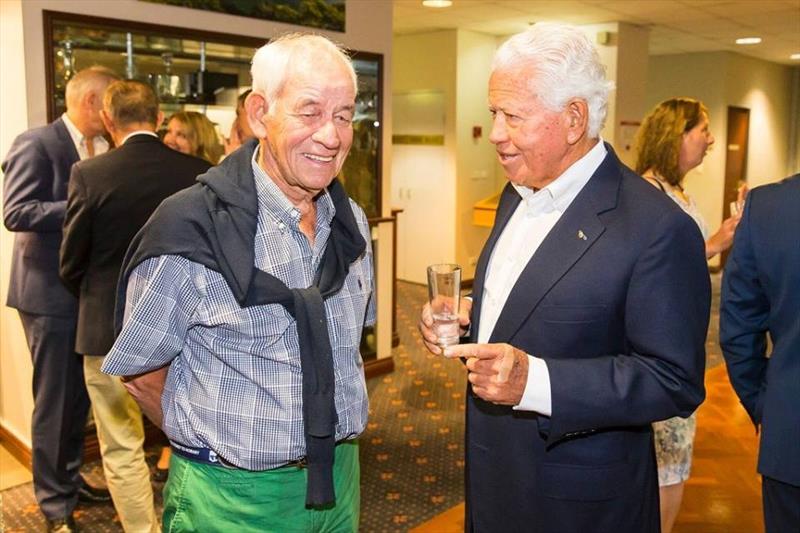 Enjoying a moment with friend Marcus Blackmore photo copyright Amanda Lulham taken at 