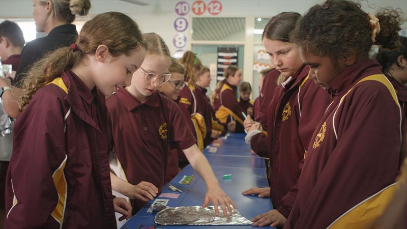 Hull form with aluminium foil - photo © Australian Sailing