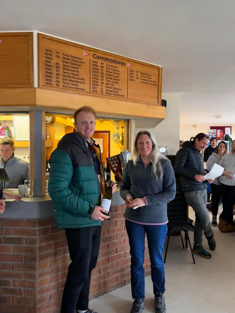Shustoke Gauntlet 2026 - Olly Davenport, 2nd Place photo copyright Ria Burgoine taken at Shustoke Sailing Club