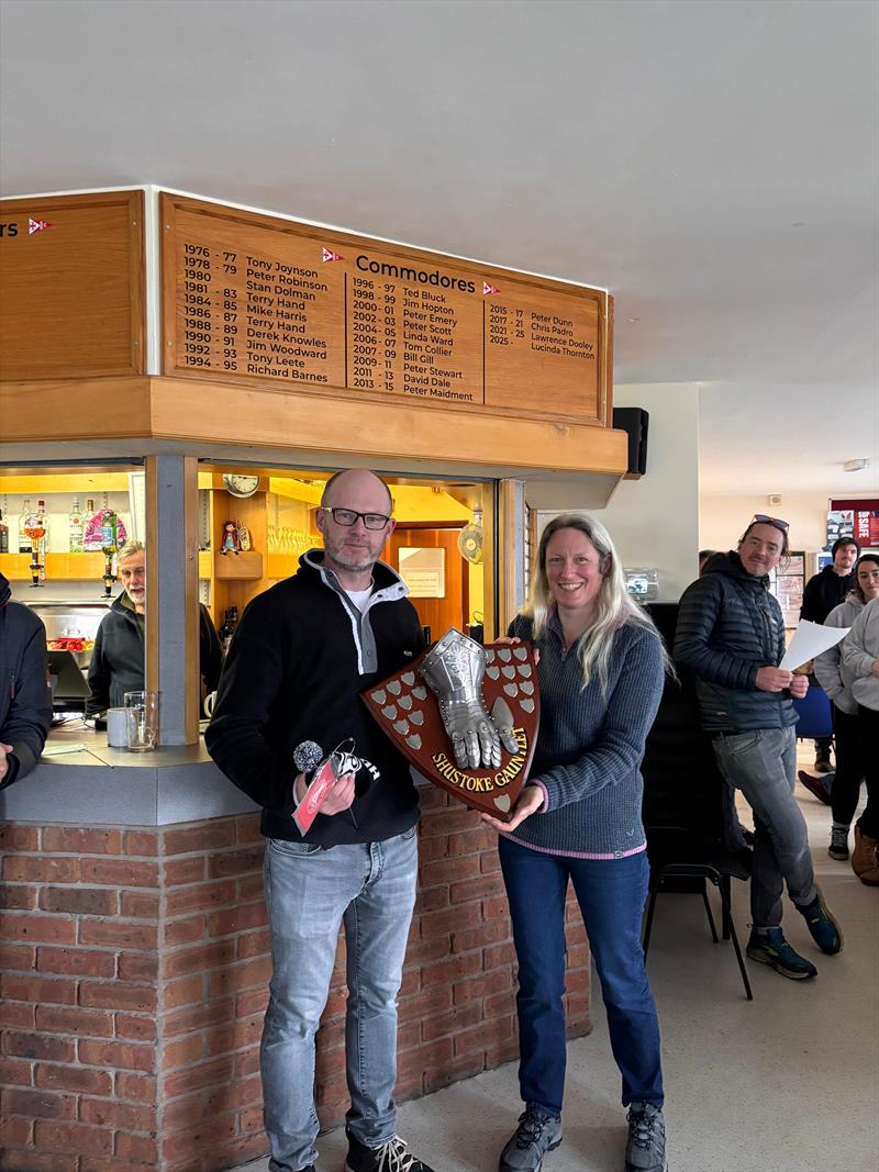 Shustoke Gauntlet 2026 - Andy Davis, Gauntlet Winner photo copyright Ria Burgoine taken at Shustoke Sailing Club