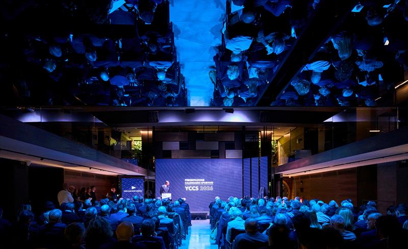 YCCS Commodore Andrea Recordati during the presentation of the YCCS 2026 sporting season photo copyright YCCS / Studio Borlenghi taken at Yacht Club Costa Smeralda