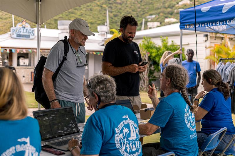 Crews registering at Nanny Cay for the BVI Spring Regatta & Sailing Festival - photo © Tidal Pulse Media / Andrea Azzopardi