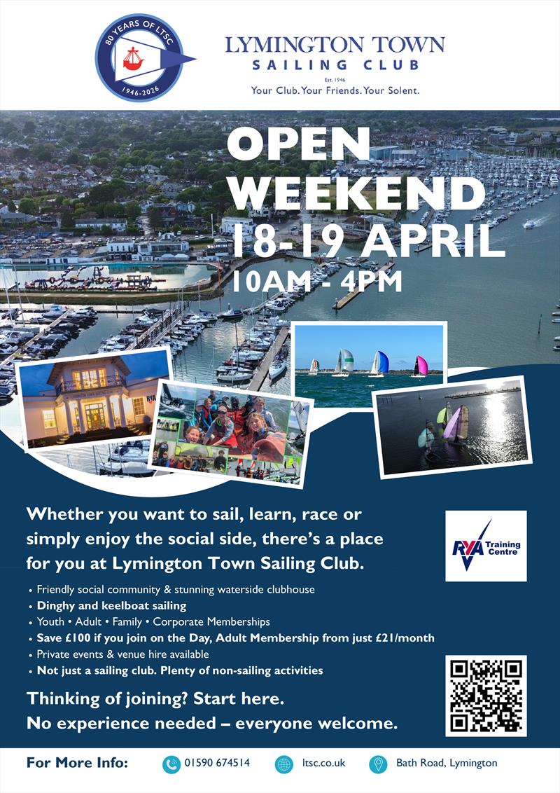 Lymington Town Sailing Club Open Weekend photo copyright LTSC taken at Lymington Town Sailing Club