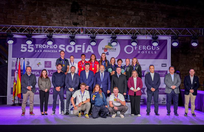 Winners & authorities  - 55th Trofeo Princesa Sofia Mallorca by FERGUS Hotels Prize Giving photo copyright Sailing Energy / Princesa Sofía Mallorca taken at Real Club Náutico de Palma