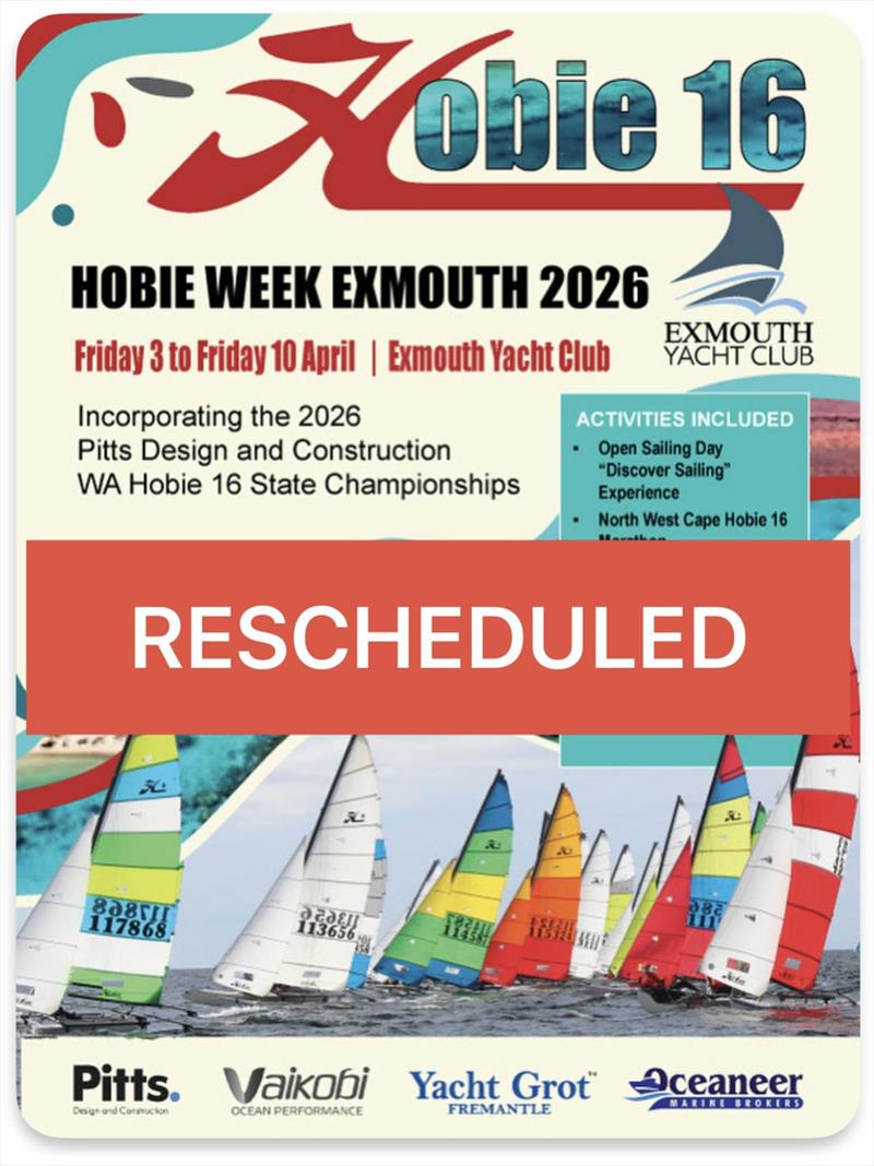 Event poster rescheduled - photo © Exmouth Yacht Club