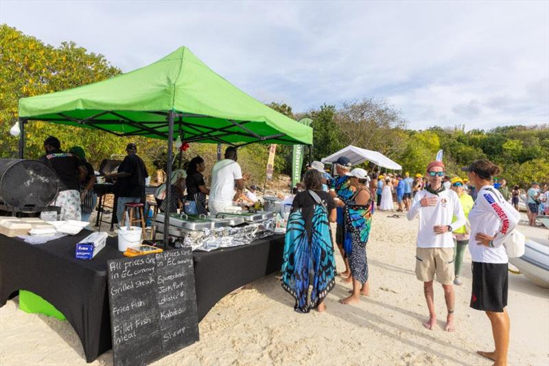 Antigua Sailing Week 2026 Day 1 - The grills were fired up and everyone enjoyed a delicious BBQ after sailing photo copyright Tim Wright / www.Photoaction.com / ASW taken at Antigua Yacht Club