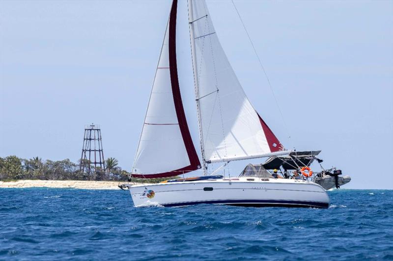 Sandra & John Dubuque's team on TropicBird are from Enumclaw, Washington, USA and decided to swap the snowy mountains for sailing in the tropics! photo copyright Tim Wright / Photoaction.com taken at Antigua Yacht Club