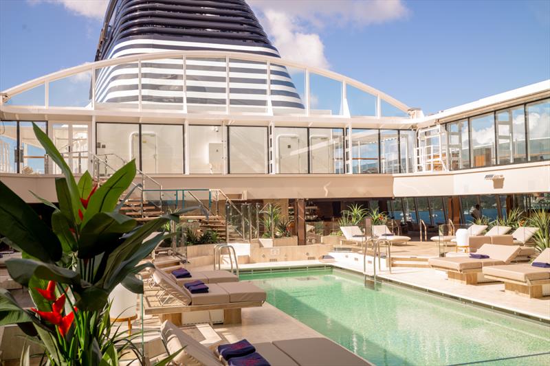 Outdoor pool photo copyright Explora taken at 