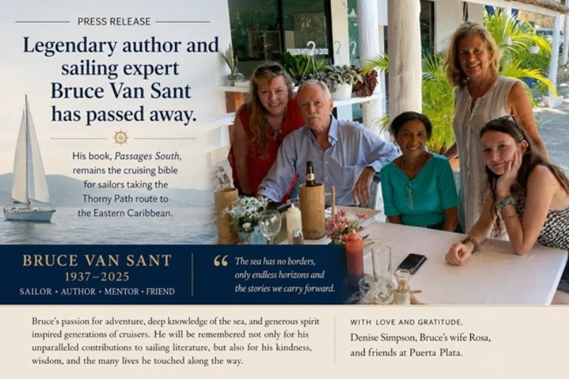 Legendary cruising author Bruce Van Sant passes away photo copyright Seven Seas Cruising Association taken at 