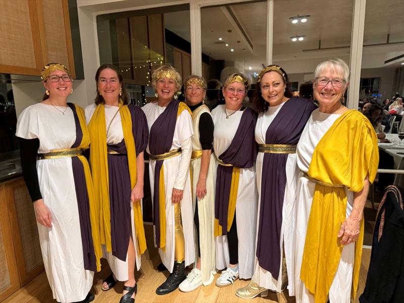 The prize winning Spartan crew at the 2026 Australian Women's Keelboat Regatta offical dinner - photo © Andrea Francolini / AWKR