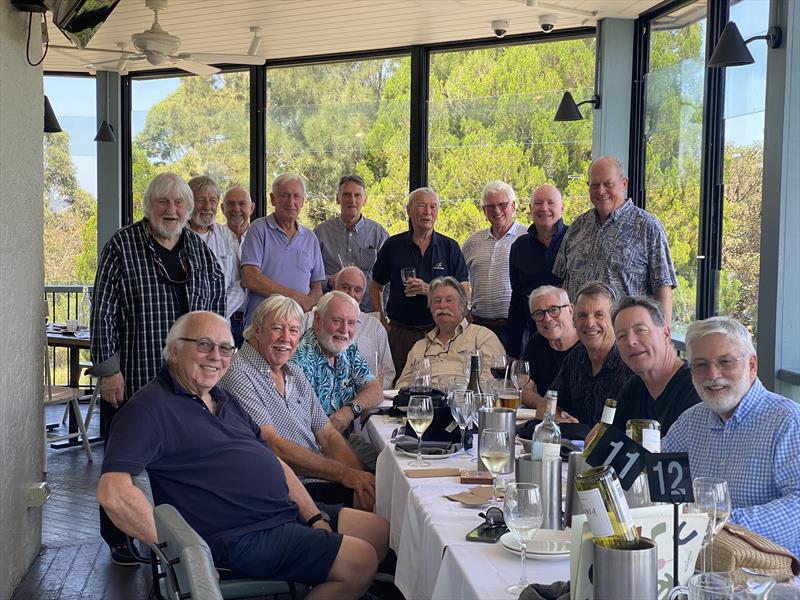 Gary standing left at his last Sagacious reunion on 13th December 2024 - photo © Di Pearson