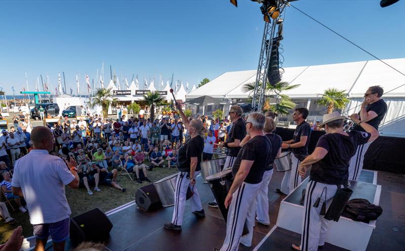 Following the parade of the eleven participating nations with their flags, the FD World Championship was officially opened to the drumbeat of a samba band at the Sailing Arena during Kieler Woche - photo © Felix Diemer / Kieler Woche