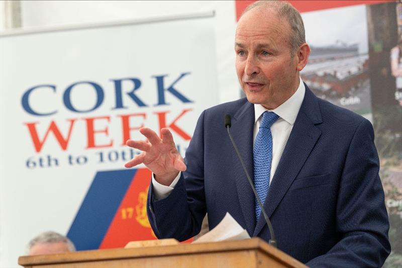 Cork Week 2026 Opening Ceremony - An Taoiseach Micheál Martin TD - photo © Darragh Kane Photography / RCYC