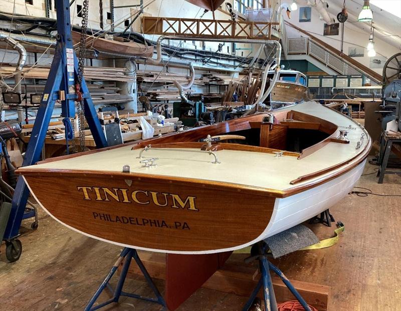 Restored to race-ready! Corinthian Sloops at the Independence Seaport Museum - photo © Dave Dormond