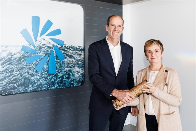 Race Chairman Richard Brisius and Marián Cano, Regional Minister for Industry, Tourism, Innovation and Trade of the Generalitat Valenciana - photo © The Ocean Race