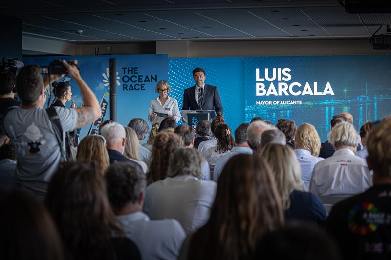 Alicante Mayor Luis Barcala speaking at The Ocean Race Stakeholders Conference 2026 in Alicante - photo © Amalia Infante