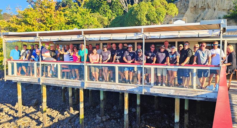 Sailors and supporters enjoying the southern hospitality of Akaroa Yacht Club at the finish of the 2025 race - photo © Deb Williams