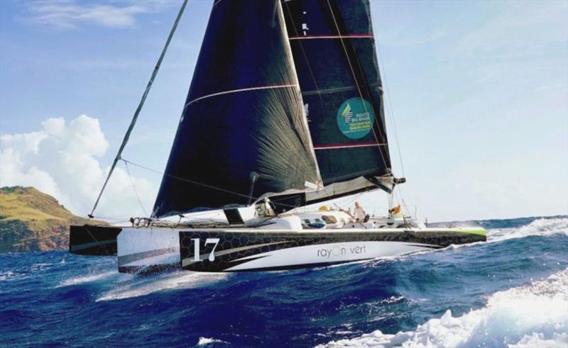 Oren Nataf's Pulsar 50 Rayon Vert with a crew including Sidney Gavignet for the 2021 Rolex Fastnet Race photo copyright Ed Gifford / RORC taken at Royal Ocean Racing Club and featuring the MOCRA class