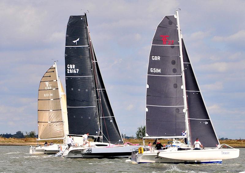 Multihull start on Burnham Week 2022 Day 1 photo copyright Alan Hanna taken at Burnham Sailing Club and featuring the MOCRA class