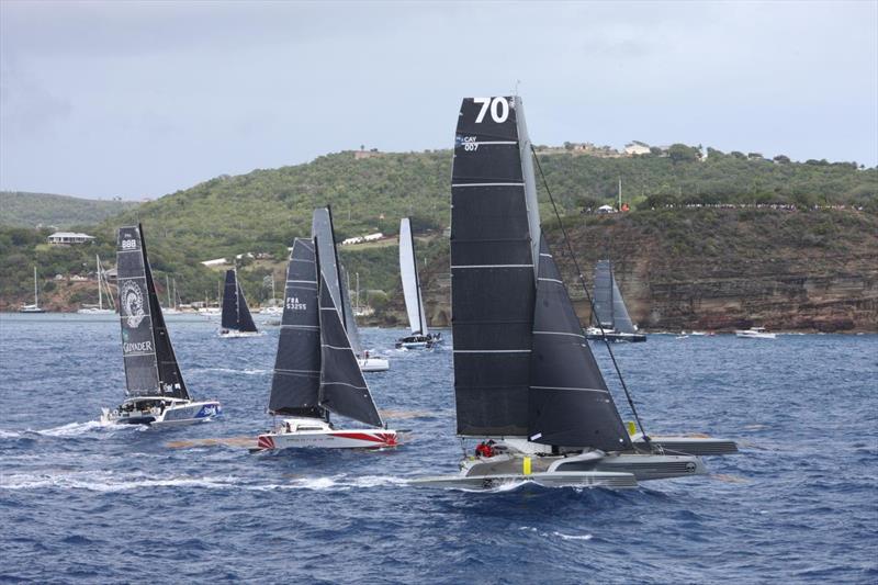 The MOCRA Class saw 10 multihulls take the 14th RORC Caribbean 600 start under the Pillars of Hercules in Antigua photo copyright Tim Wright / www.photoaction.com taken at Royal Ocean Racing Club and featuring the MOCRA class
