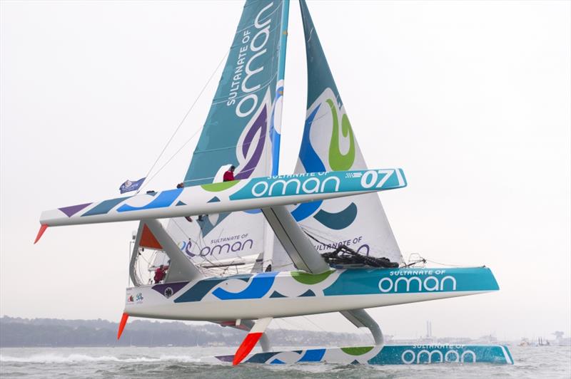 The crew onboard Musandam-Oman Sail including French rugby star Serge Betsen and Ben Saunders during the Artemis Challenge - photo © Mark Lloyd / www.lloyd-images.com