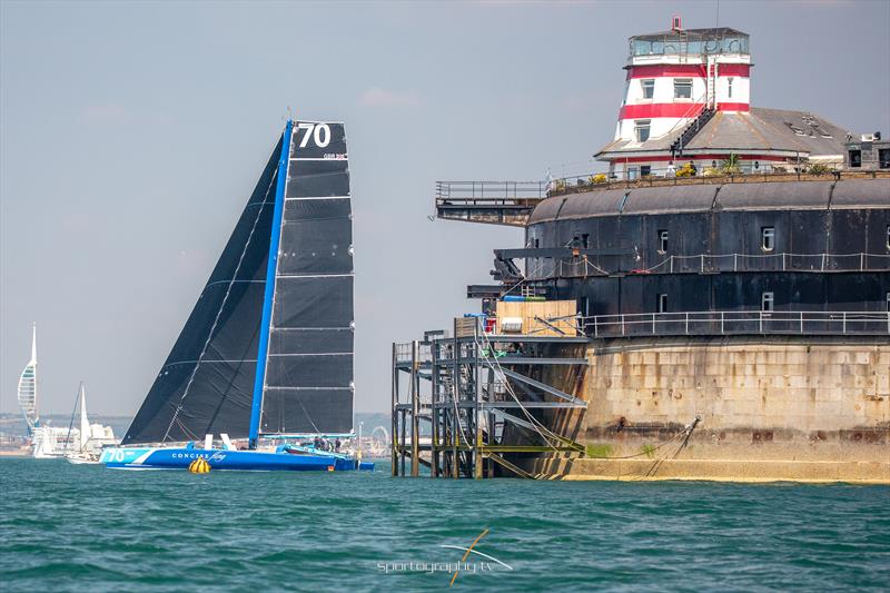 2018 Round the Island Race photo copyright Alex Irwin / www.sportography.tv taken at  and featuring the MOD70 class