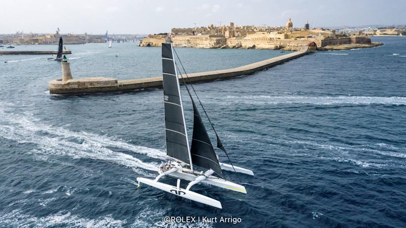 Multihull line honours for Jason Carroll's MOD70 Argo (USA) in the 2021 Rolex Middle Sea Race  photo copyright Kurt Arrigo / Rolex taken at Royal Malta Yacht Club and featuring the MOD70 class