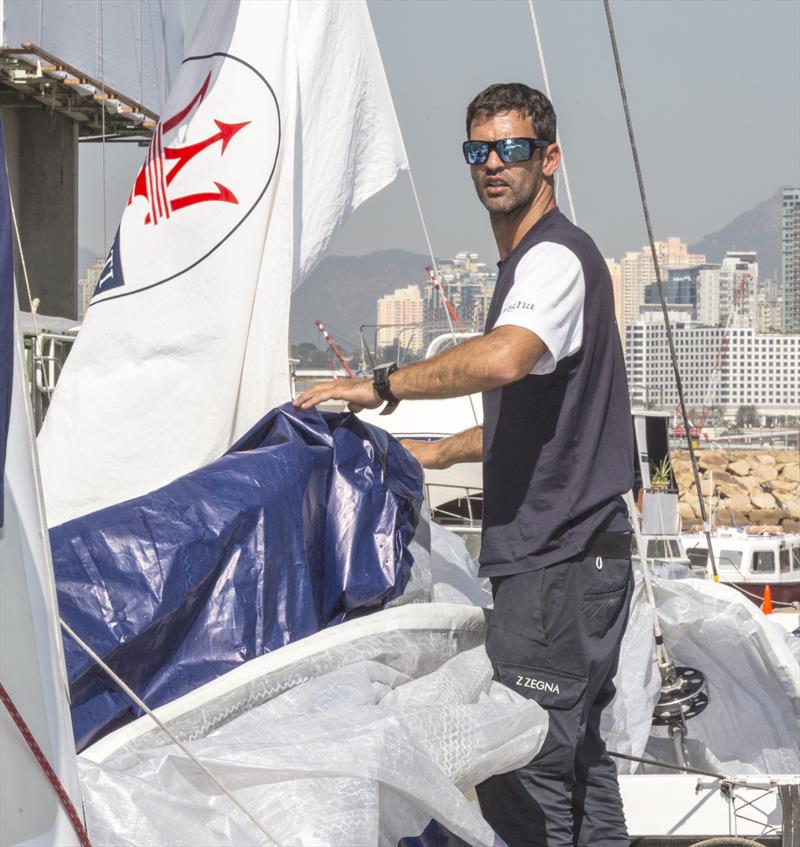 Maserati Multi70 chasing the Tea Route record. Oliver Perez photo copyright Guy Nowell taken at  and featuring the MOD70 class