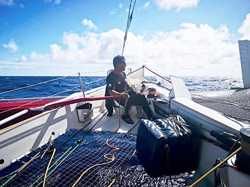 Clothes and sleeping bags all drenched on board #MaseratiMulti70, but apart from that everything is good!` - update from Maserati - 2018 RORC Transatlantic Race photo copyright RORC taken at Royal Ocean Racing Club and featuring the MOD70 class