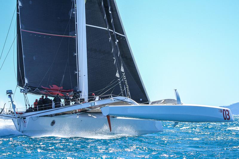 Beau Geste - Day 4 - Hamilton Island Race Week, August 22, 2019 photo copyright Richard Gladwell taken at Hamilton Island Yacht Club and featuring the MOD70 class