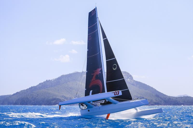 Beau Geste - MOD70 - Hamilton Island Race Week - Day 5, August 23, 2019 photo copyright Craig Greenhill / Saltwater Images taken at Hamilton Island Yacht Club and featuring the MOD70 class