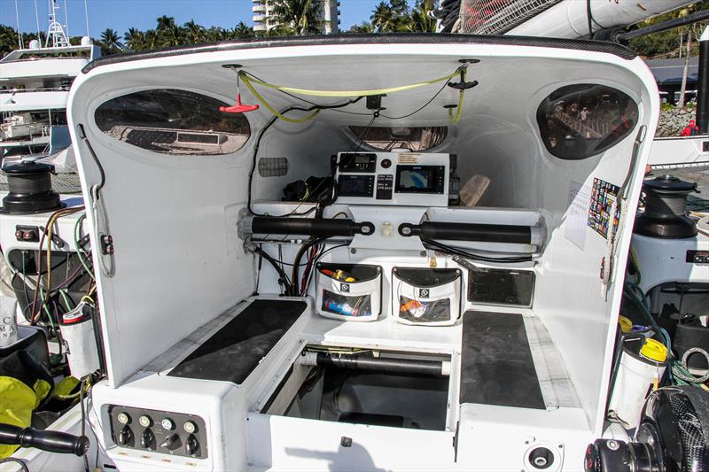 Nacelle covering the main access hatch - Beau Geste - Day 5 - Hamilton Island Race Week, August 23, 2019 photo copyright Richard Gladwell taken at Hamilton Island Yacht Club and featuring the MOD70 class