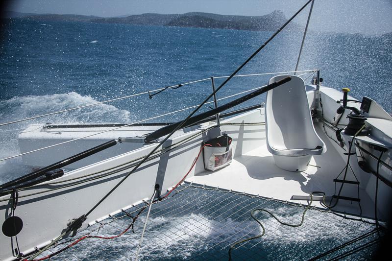 Custom built helm seat - Beau Geste - Day 5 - Hamilton Island Race Week, August 23, 2019 - photo © Richard Gladwell