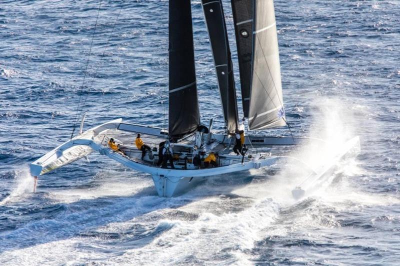 America Jason Carroll's grand prix trimaran Argo - photo © Arthur Daniel / RORC Caribbean 600