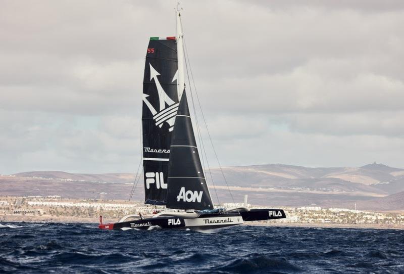 Competing in their fourth RORC Transat - Giovanni Soldini and team on 2022 Line Honours winner Multi70 Maserati photo copyright James Mitchell / RORC taken at Royal Ocean Racing Club and featuring the MOD70 class