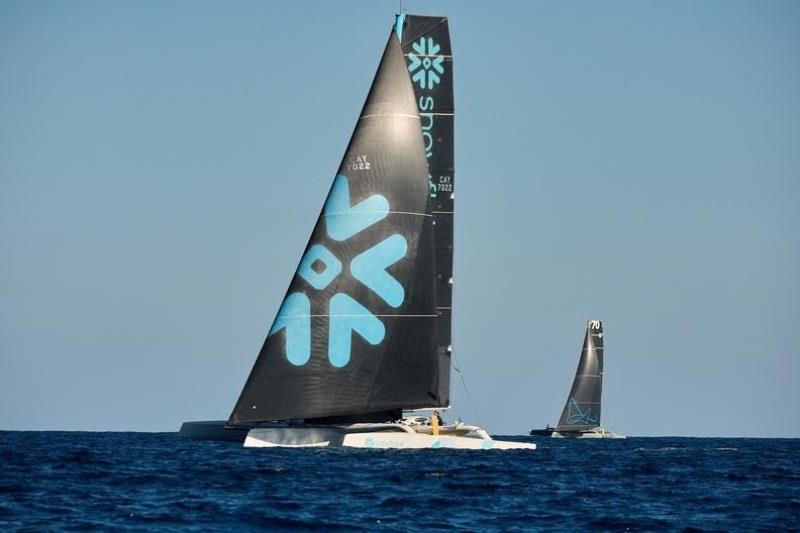 MOD70s Snowflake and Zoulou at the start of the RORC Transatlantic Race - photo © James Mitchell / RORC