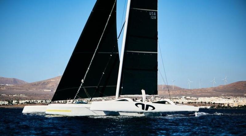 Jason Carroll's MOD70 Argo (USA) at the start of the race photo copyright Robert Hajduk taken at Royal Ocean Racing Club and featuring the MOD70 class