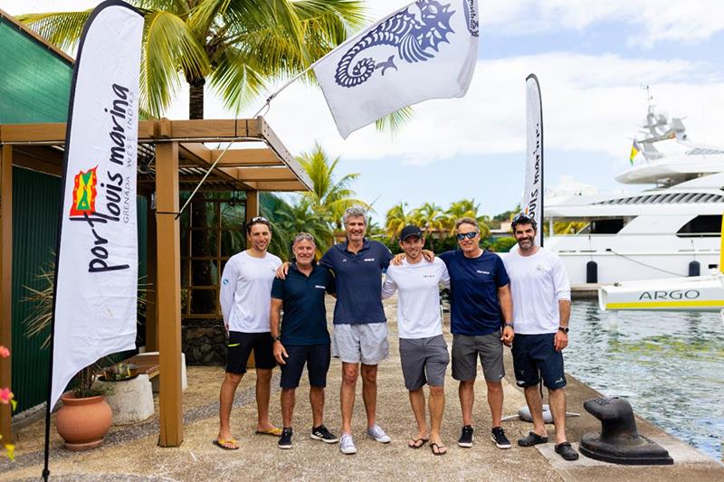 Zoulou crew: Erik Maris, Ned Collier Wakefield, Bruno Jeanjean, Bruno Mourniac, Thierry Fouchier, Thomas Le Breton - 2024 RORC Transatlantic Race - photo © Arthur Daniel / RORC