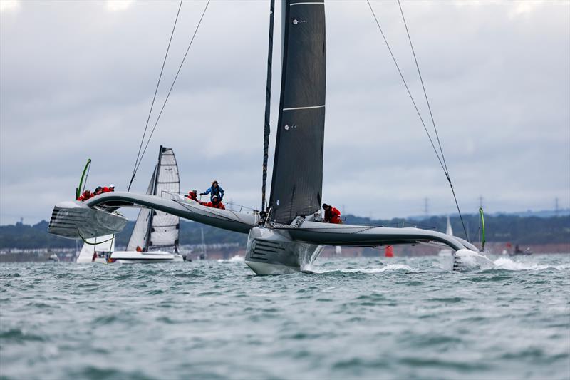 Round the Island Race 2025 -  photo copyright Paul Wyeth / www.pwpictures.com taken at Island Sailing Club, Cowes and featuring the MOD70 class