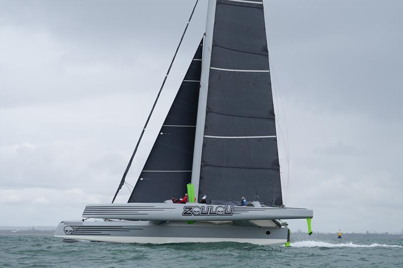 Round the Island Race 2025 -  photo copyright Ian Roman / www.ianroman.com taken at Island Sailing Club, Cowes and featuring the MOD70 class