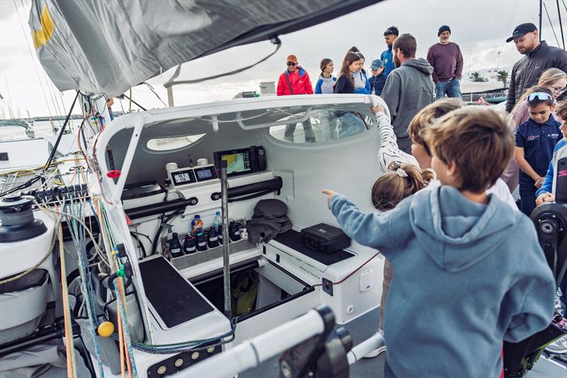 The crew of Jason Carroll's MOD70 Argo welcomed the next generation of offshore sailors on board  - photo © James Mitchell / RORC