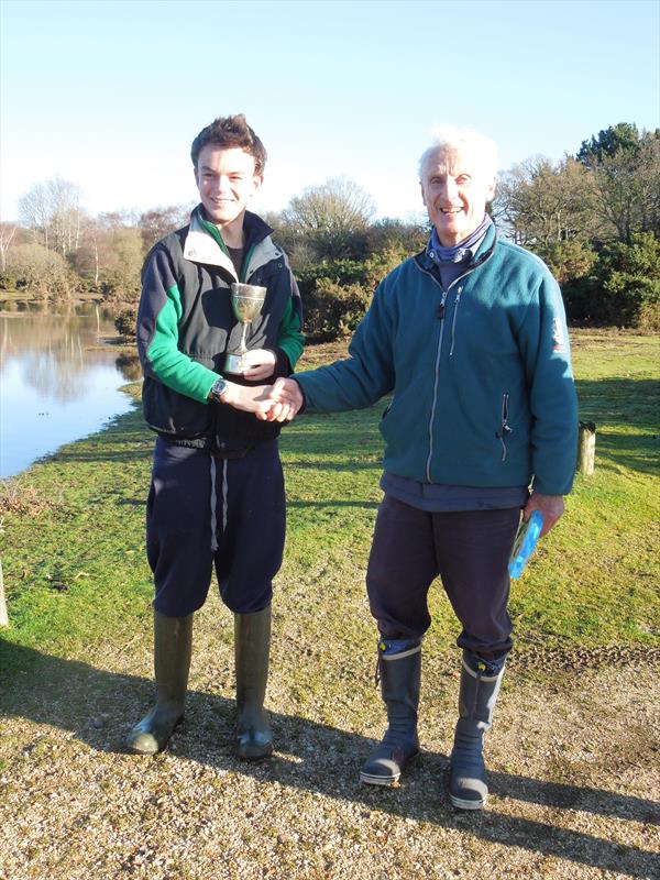 Peter Bennett winner of the monohulls in the 2013 Setley Cup photo copyright Jane Clegg taken at  and featuring the Model Yachting class