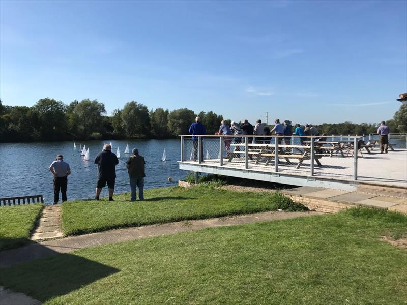 The patio at Ripon SC makes an ideal race control platform photo copyright Ian Smith taken at Ripon Sailing Club and featuring the Model Yachting class