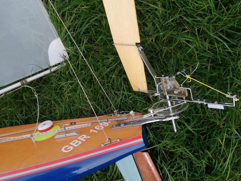 Automatic steering mechanism - Vane 36R Topham Cup at Fleetwood photo copyright Ton Wilson taken at Fleetwood Model Yacht Club and featuring the Model Yachting class