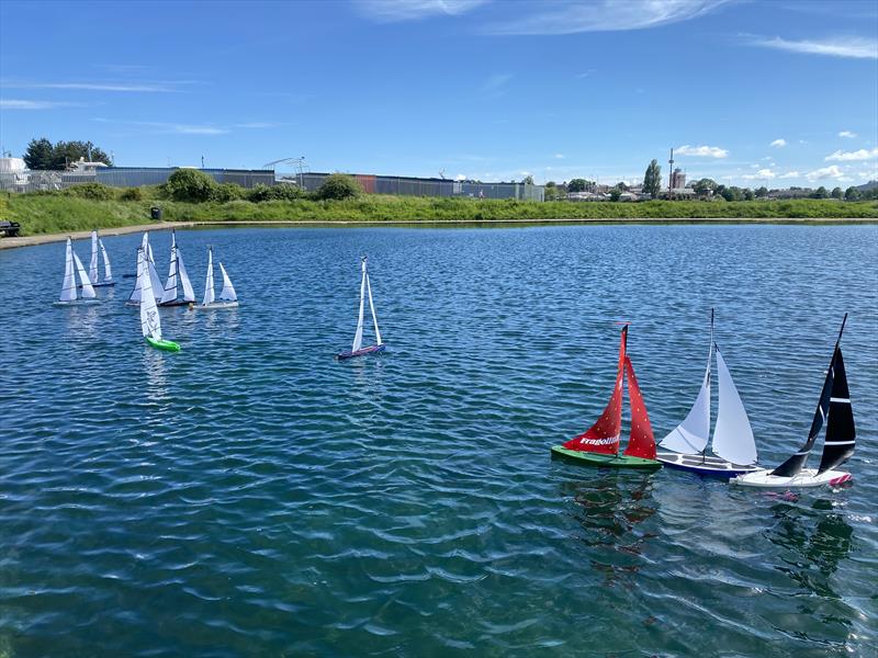 Yacht and Powercraft Design students model yacht race photo copyright Southampton Solent University taken at Gosport Model Yacht & Boat Club and featuring the Model Yachting class