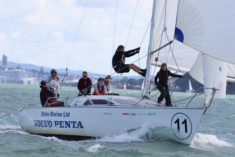 NZ Womens National Keelboat Championships - Day 1 - April 2019 photo copyright Andrew Delves taken at Royal New Zealand Yacht Squadron and featuring the MRX class