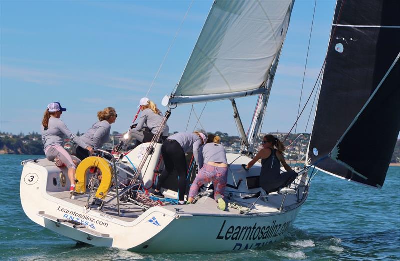 NZ Womens National Keelboat Championships - Day 1 - April 2019 photo copyright Andrew Delves taken at Royal New Zealand Yacht Squadron and featuring the MRX class