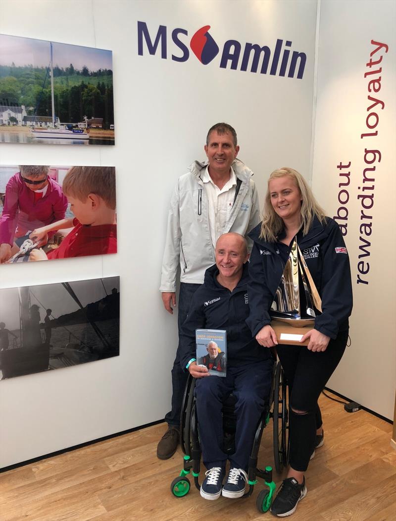 MS Amlin Seamanship Award 2018 (l-r) Brian Thompson, Sean Rose & Donna Baxter photo copyright Chris Jones taken at  and featuring the  class