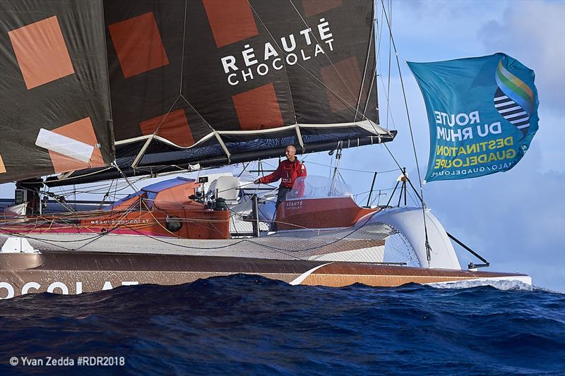 Armel Tripon crossed the finish line at 16:32hrs local time this afternoon (20:32hrsUTC/21:32hrs CET) - Route du Rhum-Destination Guadeloupe photo copyright Yvan Zedd taken at  and featuring the Multi 50 class